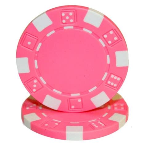Cor de rosa fichas de poker